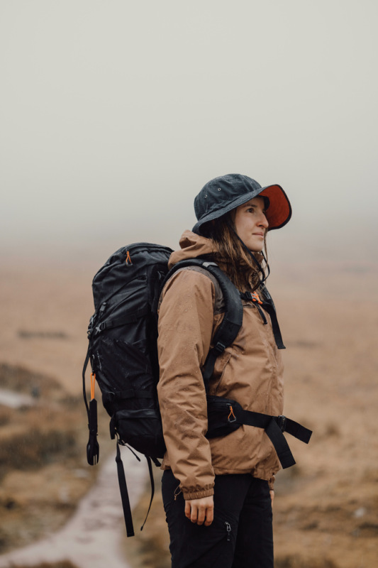 Nordic Drift RCS Horizon klobúk bucket hat UPF 50+ čierna 4