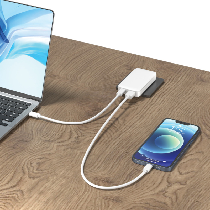 Fluxo RCS 65W plochá GaN nabíjačka s univerz.i konektormi biela 9