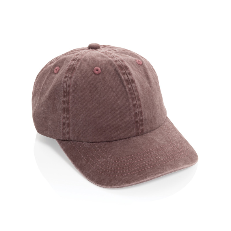 BEAU AWARE™ 6-panelová šiltovka z 270 gsm bavlneného twillu maroon 1