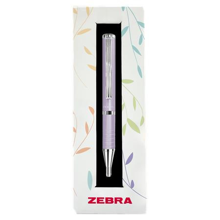 Guľôčkové pero, 0,24 mm, teleskopické, levanduľové telo, ZEBRA "SL-F1", modré