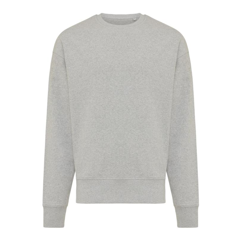 Mikina Iqoniq Kruger relaxed fit z recykl. bavlny heather grey M 1