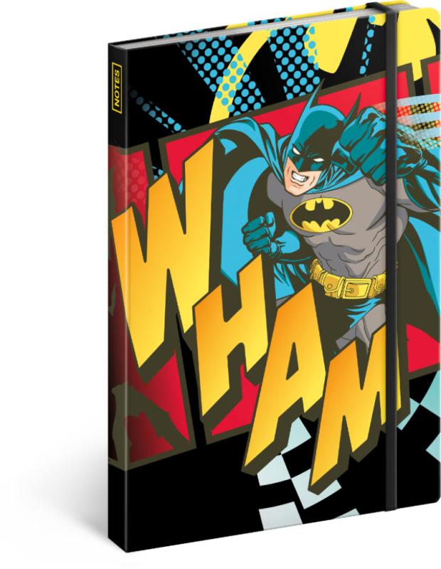 NOTIQUE Notes Batman – Wham, linajkovaný, 13 x 21 cm