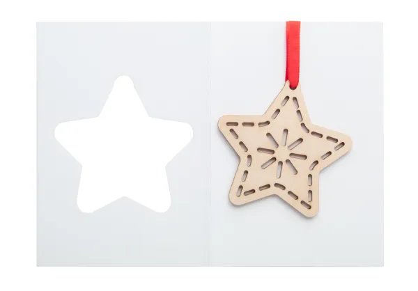TreeCard Vianočná pohľadnica, hviezda