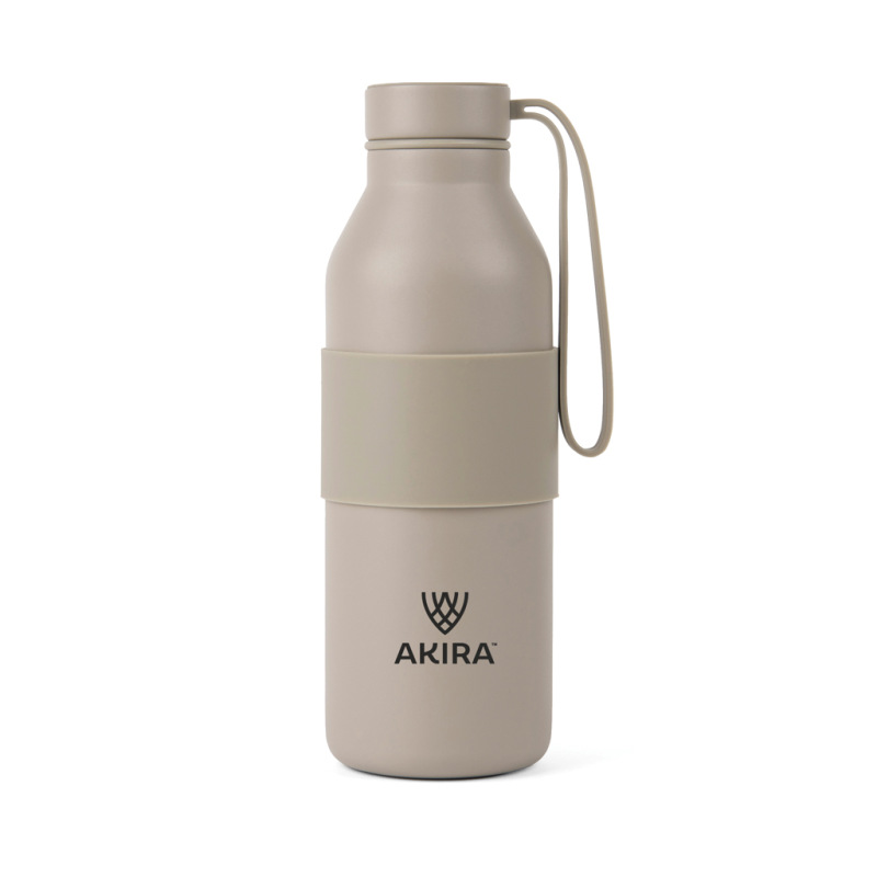 VINGA Niro RCS nerezová fľaša so silikónovým úchytom 500 ml béžová 6