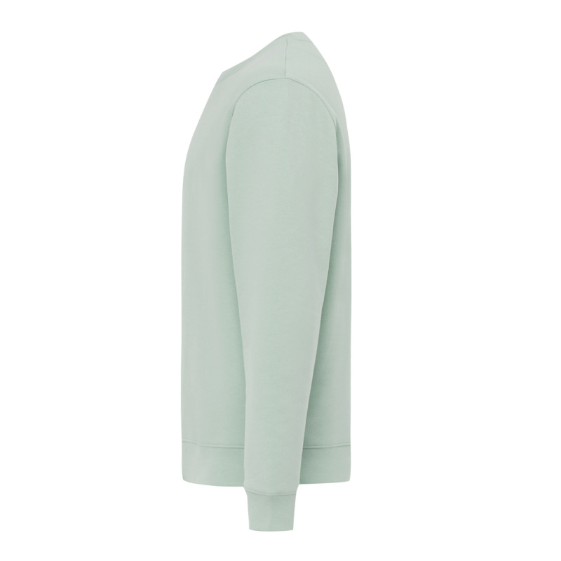 IQONIQ Toria Unisex mikina s okrúhl. výstrihom z rec. bavlny Iceberg green M 3