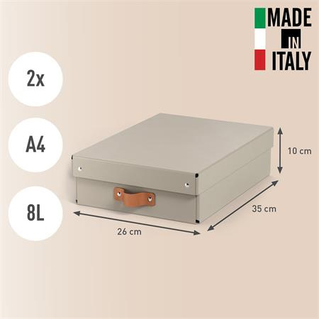 Úložný box, veľkosť M, nízky, LEITZ "Puro", pieskový 3