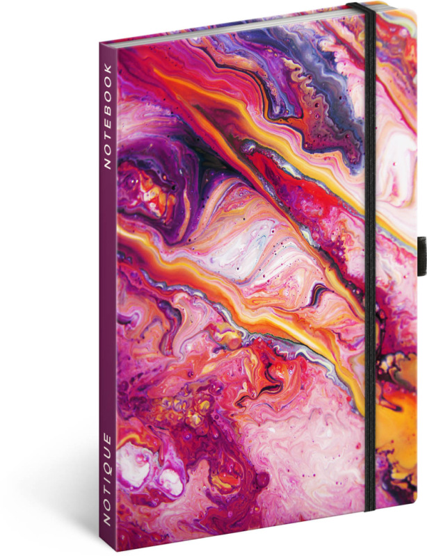 NOTIQUE Notes Marble, linajkovaný, 13 x 21 cm