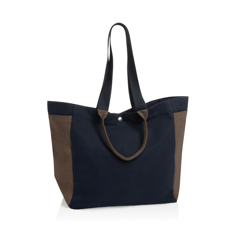 BEAU AWARE™ všestr. shopper taška z 400 gsm recykl. plátna námornícka modrá 1