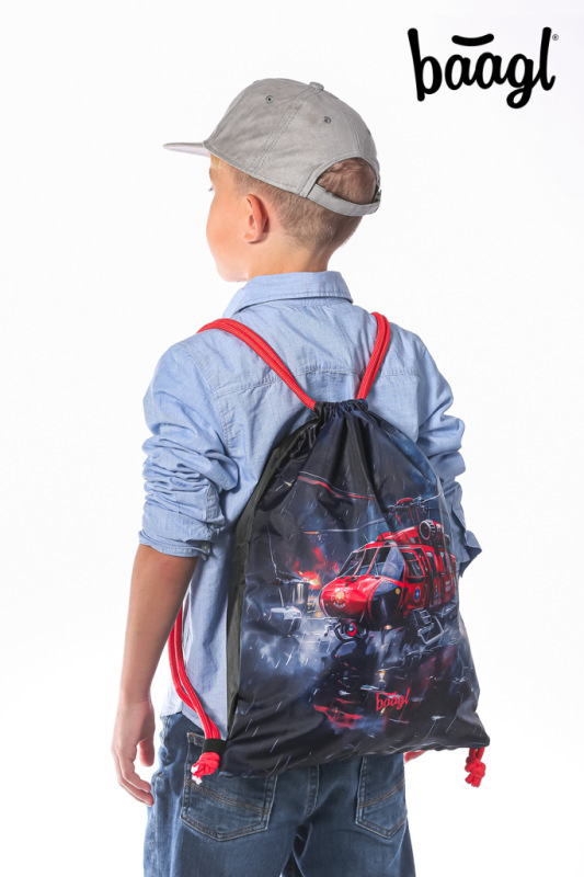 BAAGL SADA 5 Airy Plus Záchranári: batoh, peračník, vrecko, zástera, peňaženka 12