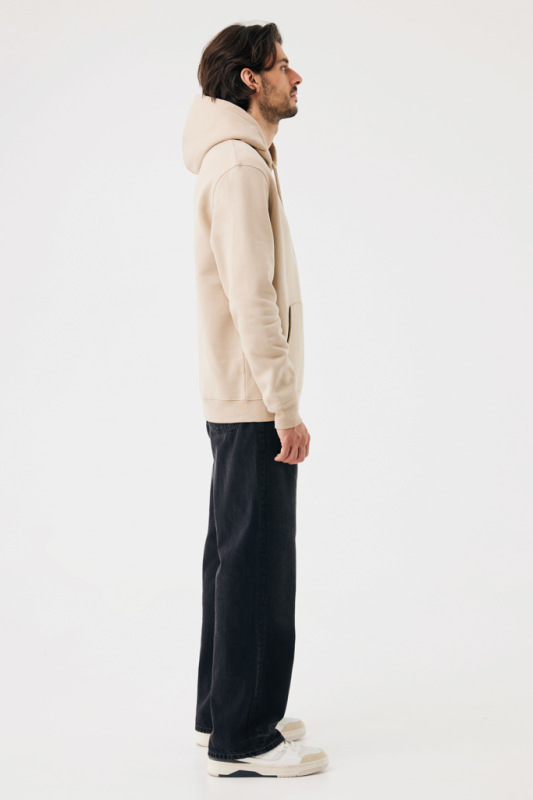 IQONIQ Joshua Unisex mikina s kapucňou z rec. bavlny desert M 7