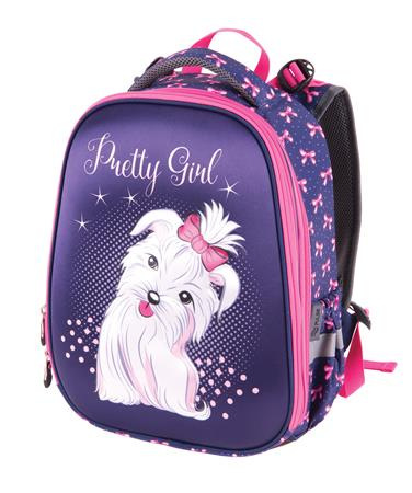 Batoh, anatomický, PULSE "Anatomic Cube Pretty Girl", fialový-ružový 1