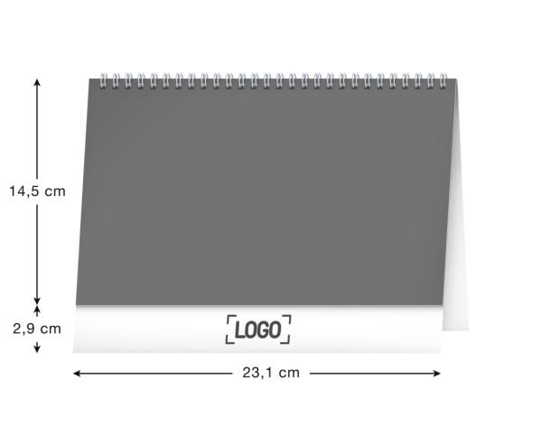 NOTIQUE Stolový kalendár Krajina CZ/SK 2025, 23,1 x 14,5 cm