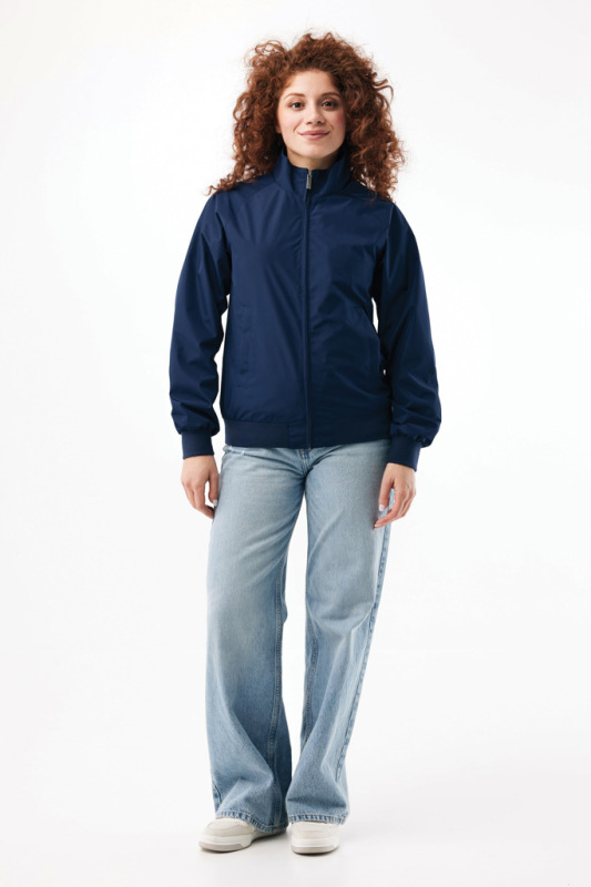 IQONIQ Odin mestská bunda z recyklovaného polyesteru námornícka modrá 5XL 7