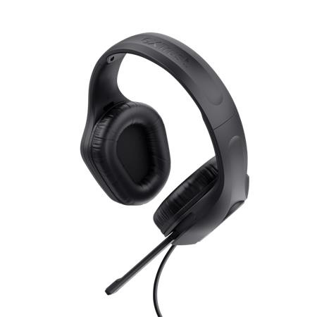 Slúchadlá, s mikrofónom, gaming, TRUST "GXT415 Zirox", čierna 1