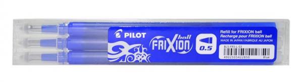 Náplň do rollerov, 0,25 mm, odstrániteľné písmo, PILOT "Frixion Clicker/Ball" 05, modrá