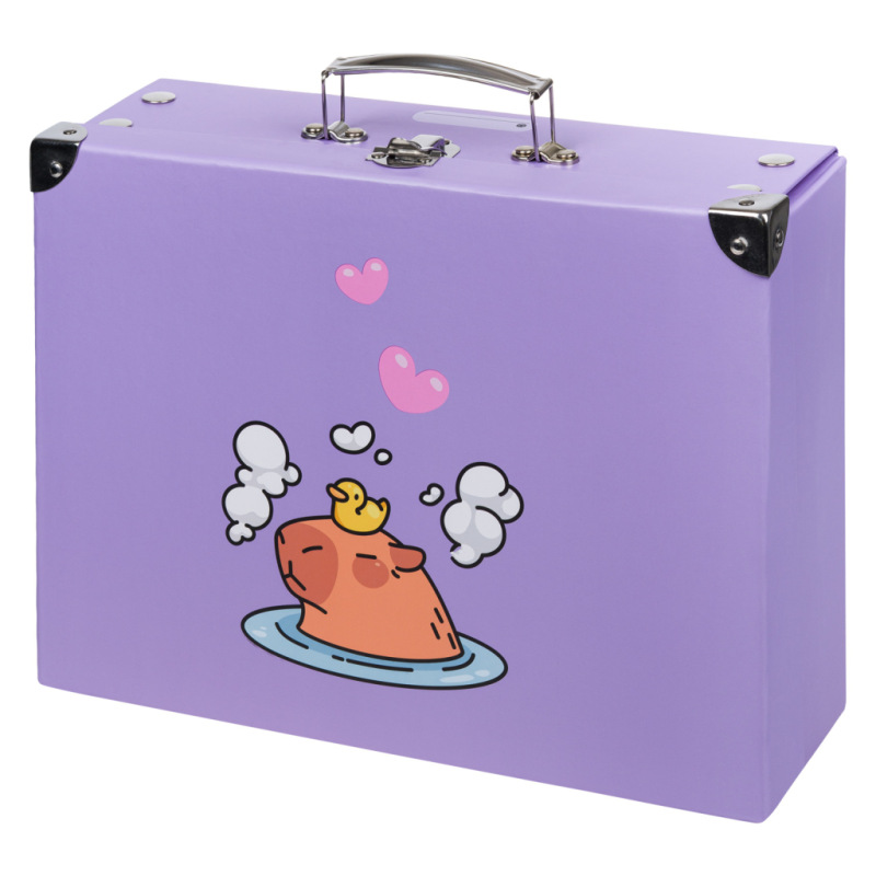 BAAGL Skladací školský kufrík Kapybara s kovaním