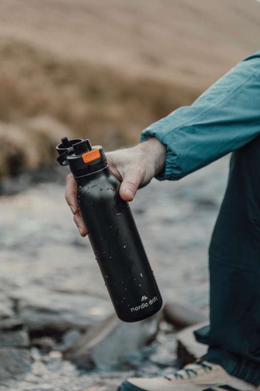 Nordic Drift Trail RCS Jednostenná fľaša na vodu 750 ml čierna 12