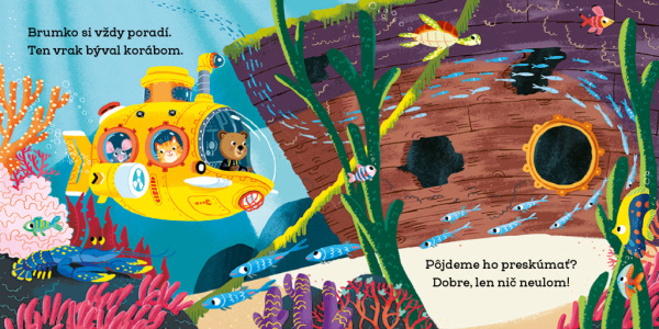 BRUMKO ROZUMKO MORSKÝM VÝSKUMNÍKOM – Obrázky s pohyblivými prvkami 2