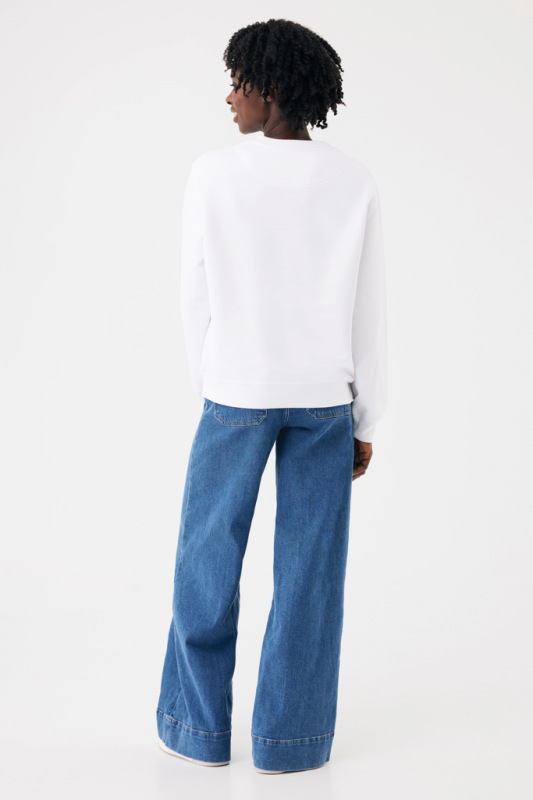 IQONIQ Toria Unisex mikina s okrúhl. výstrihom z rec. bavlny recycled white XL 8