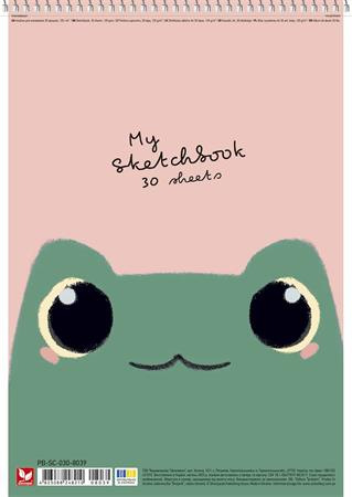 Náčrtník, špirálový, A4, 120 g, 30 listov, SHKOLYARYK "My Scetchbook", mix 3