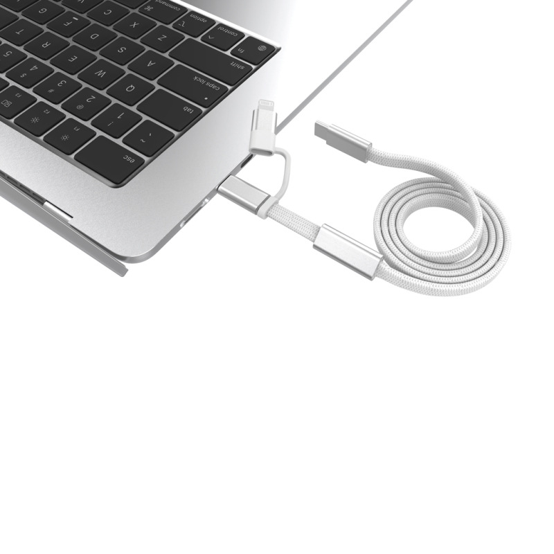 Arc RCS 60W 120 cm 2 v 1 rýchlonabíjací kábel sivá 3