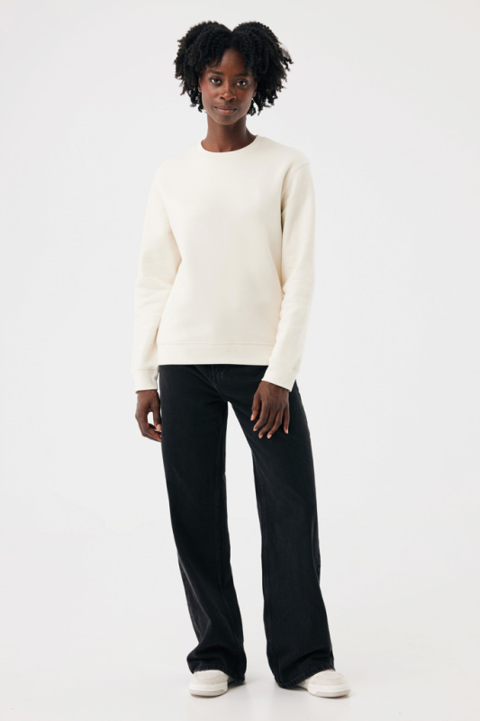 IQONIQ Toria Unisex mikina s okrúhl. výstrihom z rec. bavlny natural raw M 5