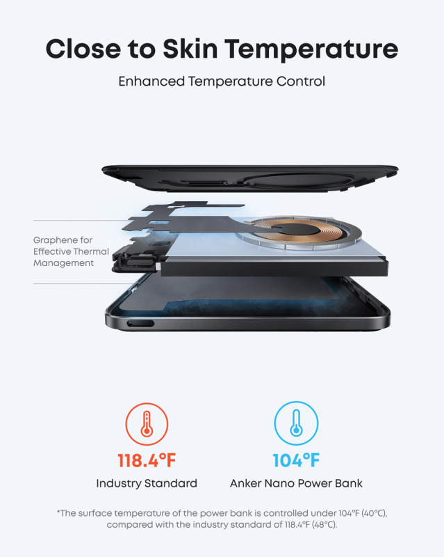 Anker Nano Wireless Power Bank 5K 15 W MagGo Slim Qi2 čierna 7
