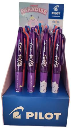 Roller, displej, 0,35 mm, odstrániteľné písmo, PILOT "Frixion Ball Fancy", "Frixion Clicke 3