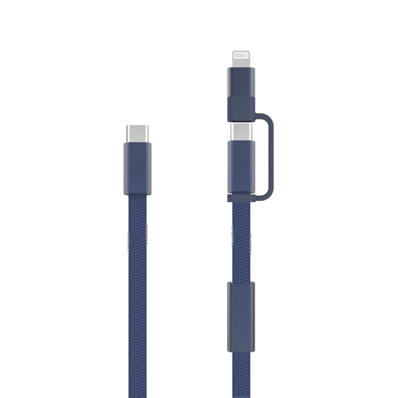 Arc RCS 60W 120 cm 2 v 1 rýchlonabíjací kábel modrá