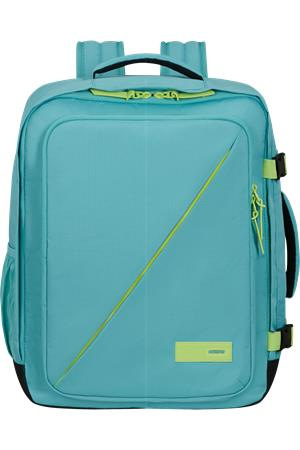 Batoh, kabínová veľkosť, 38 l, M, AMERICAN TOURISTER "Take2Cabin", tyrkysový/limetkový