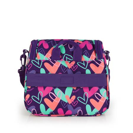 Taška na desiatu, GABOL "Kokoro", fialová, so srdiečkami 4