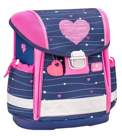 Školská taška, BELMIL "Classy Simple Hearts", ružové srdiečko 2