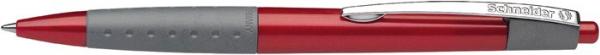 Guľôčkové pero, 0,5 mm, stláčací mechanizmus, SCHNEIDER "LOOX", červené