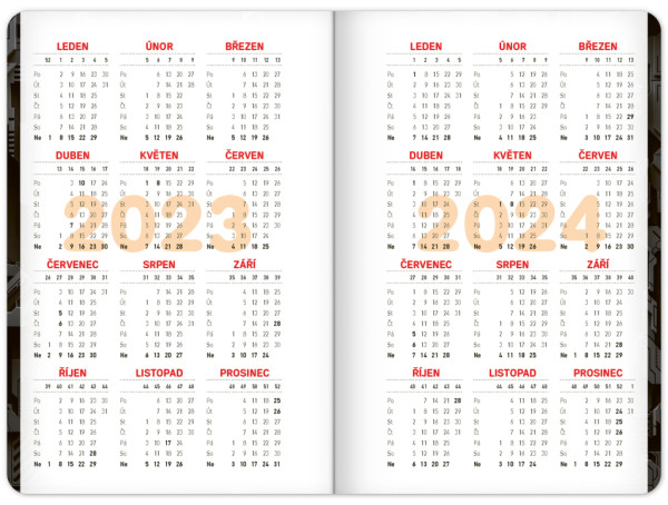 Školský diár Technik (september 2023 – december 2024), 9,8 × 14,5 cm 2