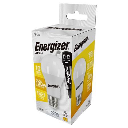 LED žiarovka, E27, klasická guľa, 13,5W (100W), 1521lm, 4000K, ENERGIZER 1