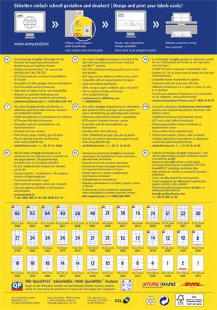 Etikety, univerzálne, 48,5x25,4 mm, AVERY ZWECKFORM, 4000 etikiet/bal 4