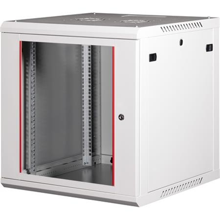 Rack skriňa, nástenná, 19", 12U, v demonte, LANDE "PROlineB", sivá 1