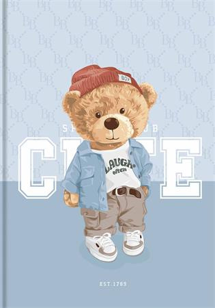 Poznámkový zošit, A4, štvorčekový, 80 listov, tvrdá obálka, SHKOLYARYK "Cute" 1