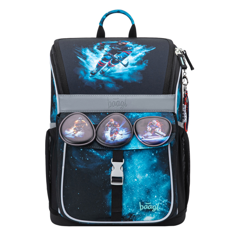 BAAGL SADA 5 Zippy Hokej: aktovka, peračník, vrecko, zástera, peňaženka 1