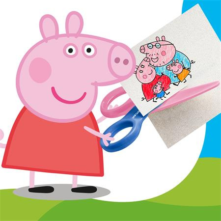 Nožnice, detské, 10 cm, STAEDTLER "Noris® junior 965", Peppa Pig 7