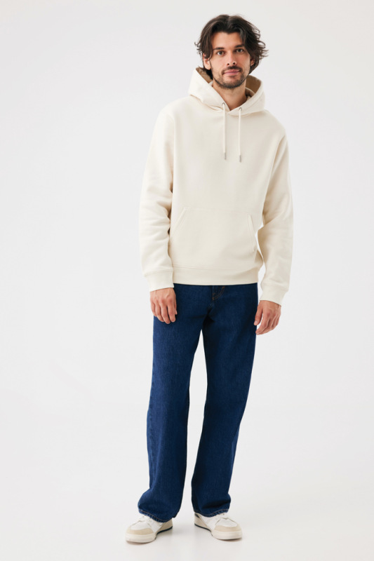 IQONIQ Joshua Unisex mikina s kapucňou z rec. bavlny natural raw XS 5