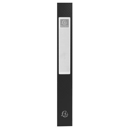 Doska s gumičkou, PP, A4, 40 mm, EXACOMPTA "Opak", čierna 3