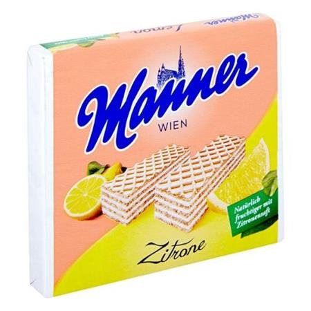Oblátky s citónovou náplňou, 75 g, MANNER 1