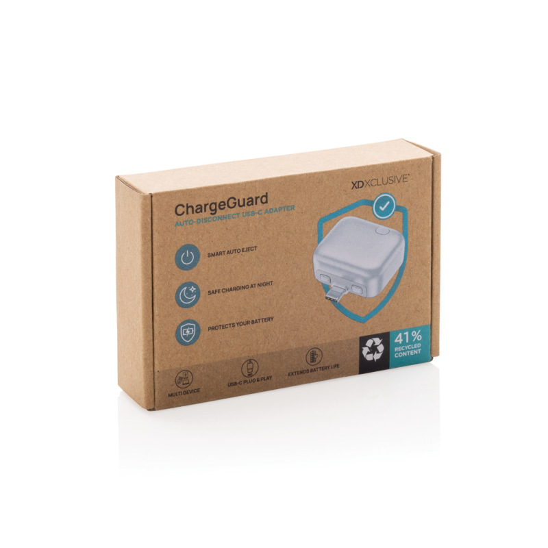 ChargeGuard RCS USB-C adaptér s auto - odpojením nabíjania strieborná 8