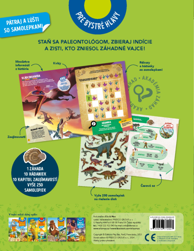 MISIA DINOSAURY – Pátraj a lúšti so samolepkami 5