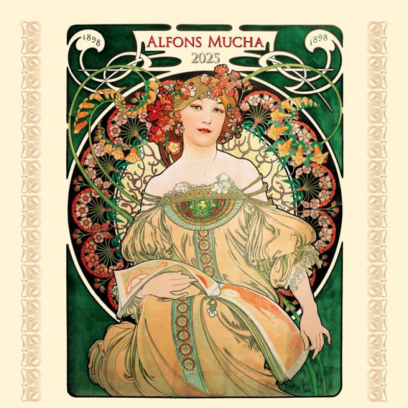 Nástenný kalendár Alfons Mucha 2025