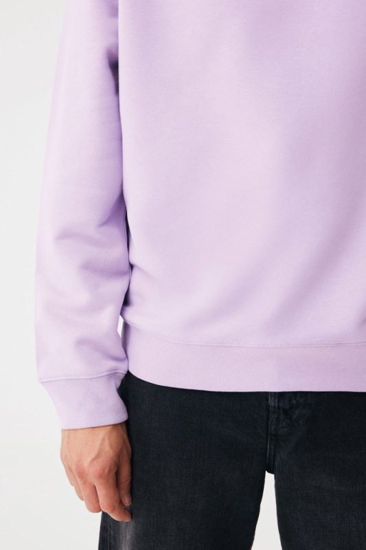 IQONIQ Toria Unisex mikina s okrúhl. výstrihom z rec. bavlny lavender XXL 9