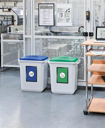 Poklop pre 60 l odpadkový kôš, plast, DURABLE "Durabin®", zelený 7