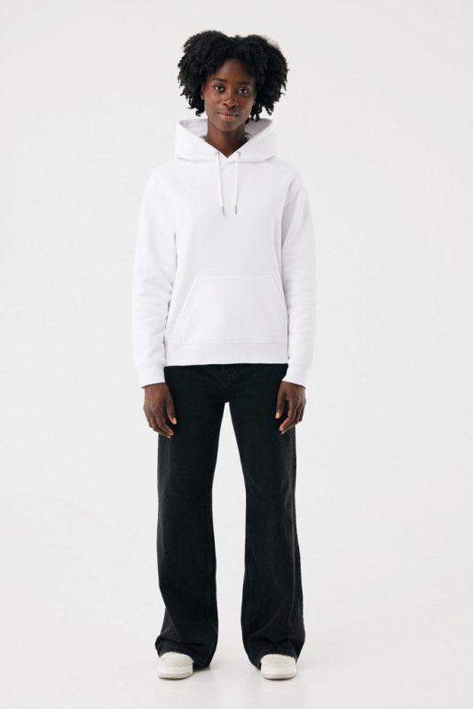 IQONIQ Joshua Unisex mikina s kapucňou z rec. bavlny recycled white XXS 10