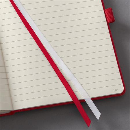 Zápisník, exkluzívny, A4, linajkový,97 strán, tvrdá obálka, SIGEL "Conceptum", červená